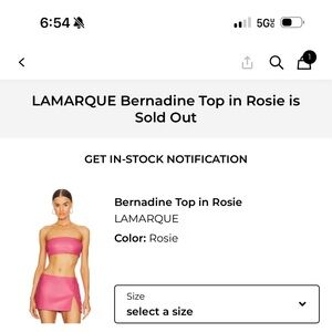 LAMARQUE Bernadine Top in Pink SIZE MÉDIUM NEW!
